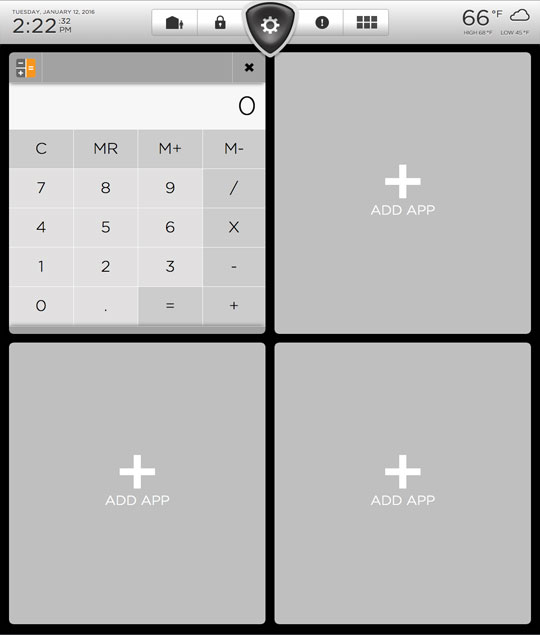 Calculator 1/4 Screen