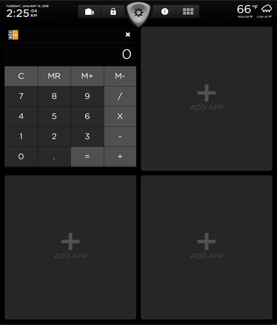Calculator 1/4 Screen